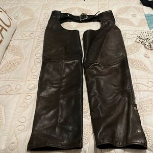 River Road Leather Riding Chaps